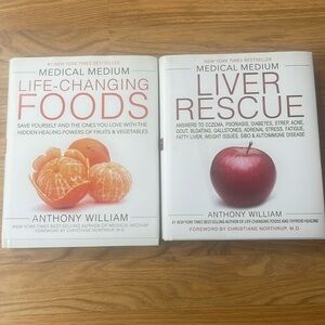 Anthony William Medical Medium Liver Rescue & Life Changing Foods 2 Books